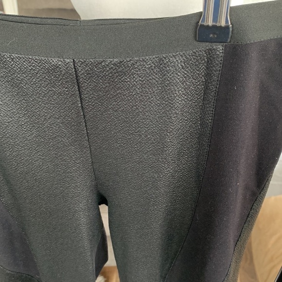 BCBGMaxAzria Faux Leather Black Panel Ankle High Rise Legging Pants sz S - Picture 3 of 7